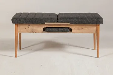Idehult Bänk 51 cm - Trä/natur/Antracit - Möbler - Vardagsrum - Stolar & sittmöbler - Sittbänk