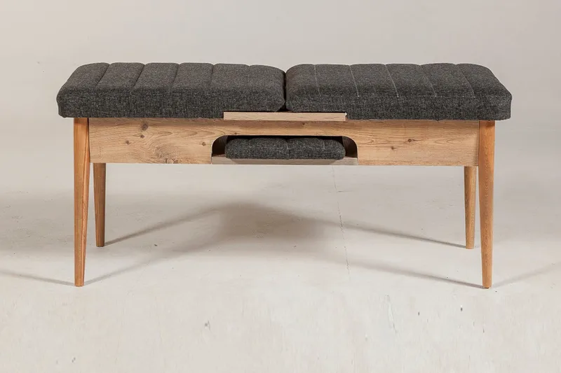 Idehult Bänk 51 cm - Trä/natur/Antracit - Möbler - Vardagsrum - Stolar & sittmöbler - Sittbänk