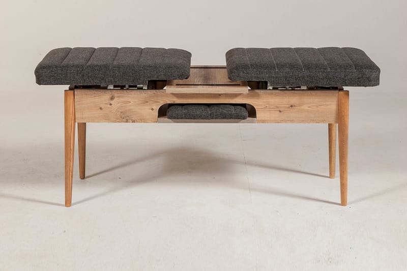 Idehult Bänk 51 cm - Trä/natur/Antracit - Möbler - Vardagsrum - Stolar & sittmöbler - Sittbänk - Bänk med ryggstöd