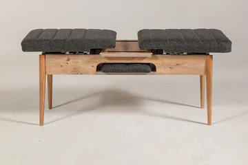 Idehult Bänk 51 cm - Trä/natur/Antracit - Möbler - Vardagsrum - Stolar & sittmöbler - Sittbänk