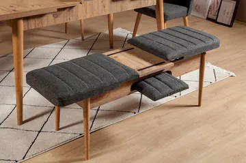Idehult Bänk 51 cm - Trä/natur/Antracit - M öbler - Vardagsrum - Stolar & sittmöbler - Sittbänk