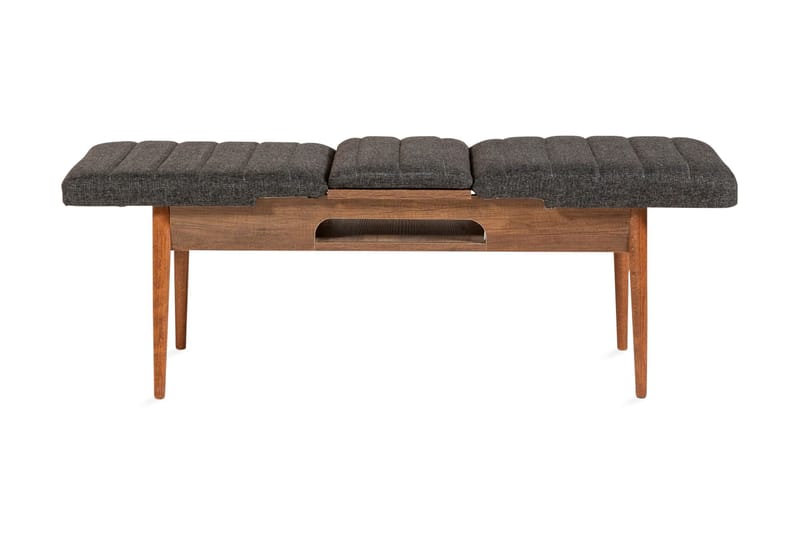 Idehult Bänk 51 cm, Valnöt/Antracit
