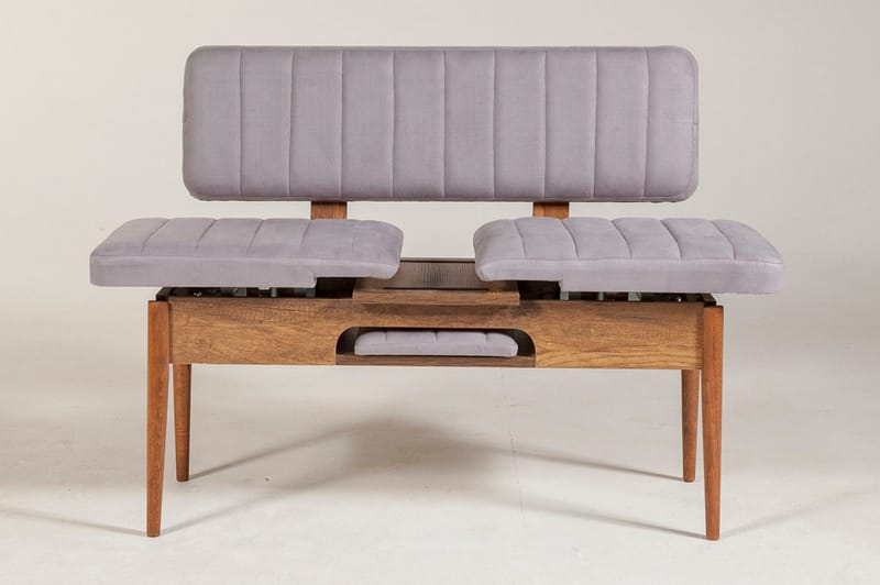 Shundrea Bänk 85 cm - Valnöt - Möbler - Vardagsrum - Stolar & sittmöbler - Sittbänk - Bänk med ryggstöd