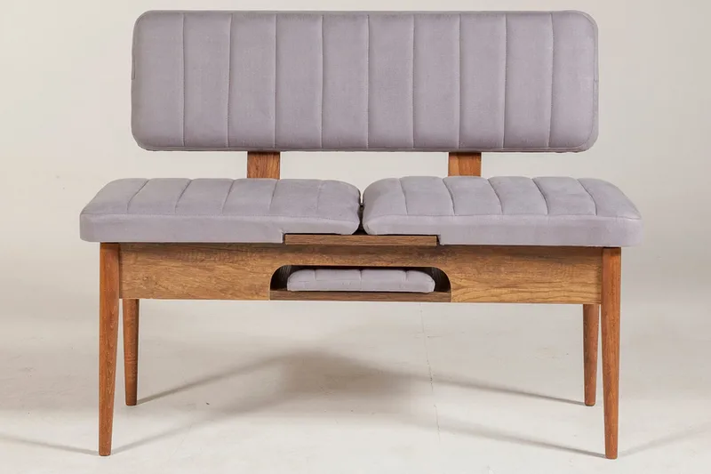 Shundrea Bänk 85 cm - Valnöt - Möbler - Vardagsrum - Stolar & sittmöbler - Sittbänk - Bänk med ryggstöd