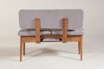 Shundrea Bänk 85 cm - Valnöt - Möbler - Vardagsrum - Stolar & sittmöbler - Sittbänk - Bänk med ryggstöd