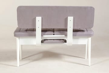 Shundrea Bänk 85 cm - Vit - Möbler - Vardagsrum - Stolar & sittmöbler - Sittbänk - Bänk med ryggstöd