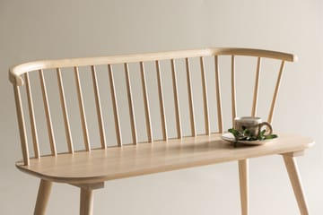 Sittbänk med ryggstöd Venture Home Bobby Sittbänk 120 cm Whitewash Whitewash - Möbler - Vardagsrum - Stolar & sittmöbler - Sittbänk - Bänk med ryggstöd