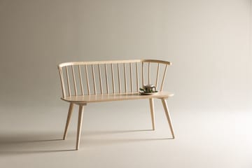Sittbänk med ryggstöd Venture Home Bobby Sittbänk 120 cm Whitewash Whitewash - Möbler - Vardagsrum - Stolar & sittmöbler - Sittbänk - Bänk med ryggstöd