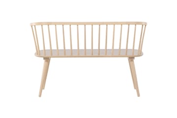 Sittbänk med ryggstöd Venture Home Bobby Sittbänk 120 cm Whitewash Whitewash - Möbler - Vardagsrum - Stolar & sittmöbler - Sittbänk - Bänk med ryggstöd
