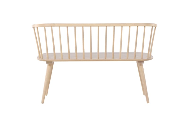 Sittbänk med ryggstöd Venture Home Bobby Sittbänk 120 cm Whitewash Whitewash - Möbler - Vardagsrum - Stolar & sittmöbler - Sittbänk - Bänk med ryggstöd