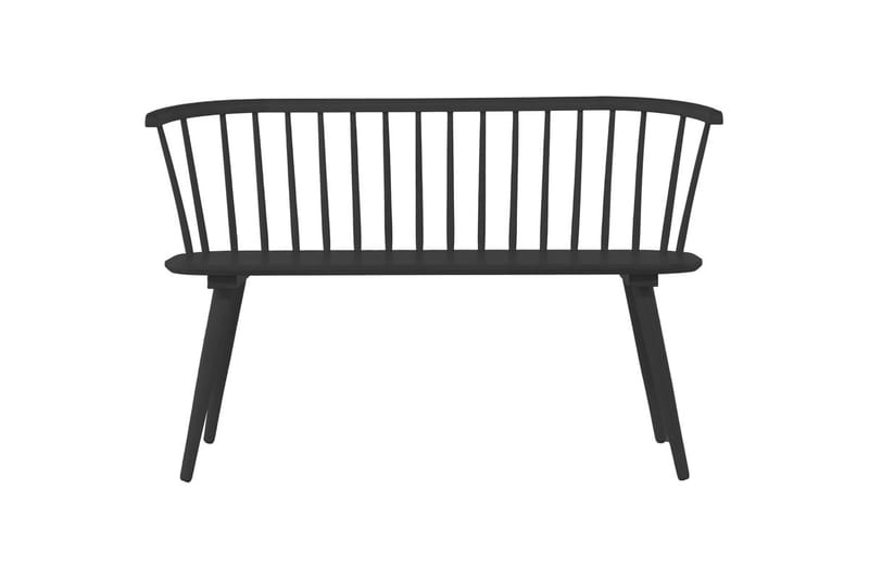 Soffbänk Bobby 120 cm i Trä - Svart - Möbler - Vardagsrum - Stolar & sittmöbler - Sittbänk - Bänk med ryggstöd