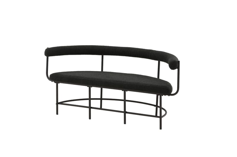 Stallhagen x Josefin Lustig Sittbänk 165 cm - Svart - Möbler - Vardagsrum - Stolar & sittmöbler - Sittbänk - Bänk med ryggstöd