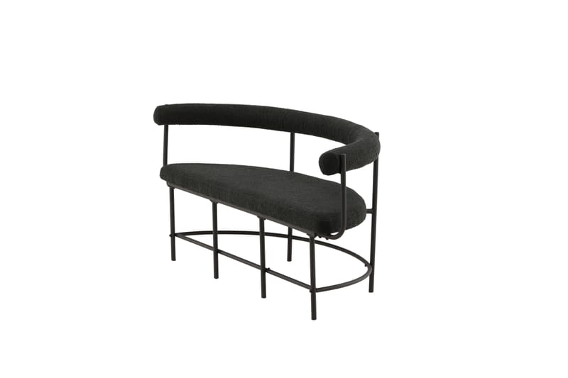 Stallhagen x Josefin Lustig Sittbänk 165 cm - Svart - Möbler - Vardagsrum - Stolar & sittmöbler - Sittbänk - Bänk med ryggstöd