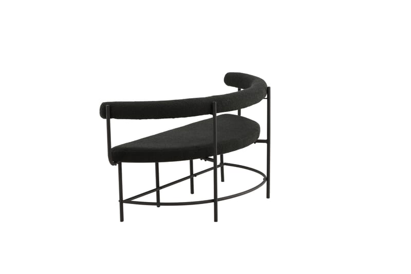 Stallhagen x Josefin Lustig Sittbänk 165 cm - Svart - Möbler - Vardagsrum - Stolar & sittmöbler - Sittbänk - Bänk med ryggstöd