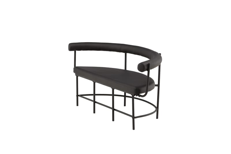 Stallhagen x Josefin Lustig Sittbänk 165 cm - Svart - Möbler - Vardagsrum - Stolar & sittmöbler - Sittbänk - Bänk med ryggstöd