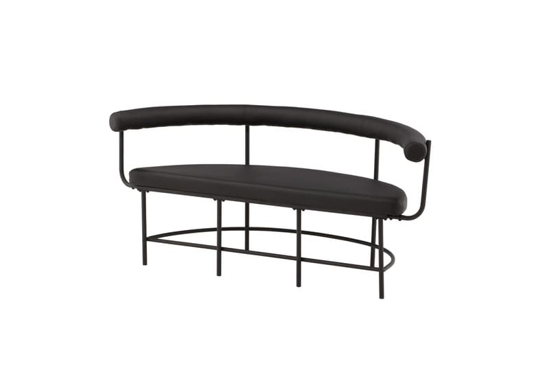 Stallhagen x Josefin Lustig Sittbänk 165 cm - Svart - Möbler - Vardagsrum - Stolar & sittmöbler - Sittbänk - Bänk med ryggstöd