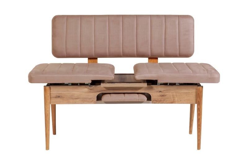 Valsot Sittbänk 110 cm - Trä/natur/Grå - Möbler - Vardagsrum - Stolar & sittmöbler - Sittbänk - Bänk med ryggstöd
