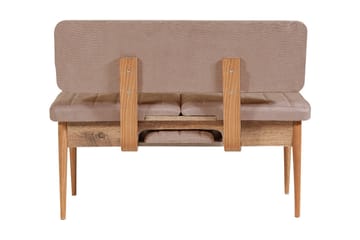 Valsot Sittbänk 110 cm - Trä/natur/Grå - Möbler - Vardagsrum - Stolar & sittmöbler - Sittbänk - Bänk med ryggstöd