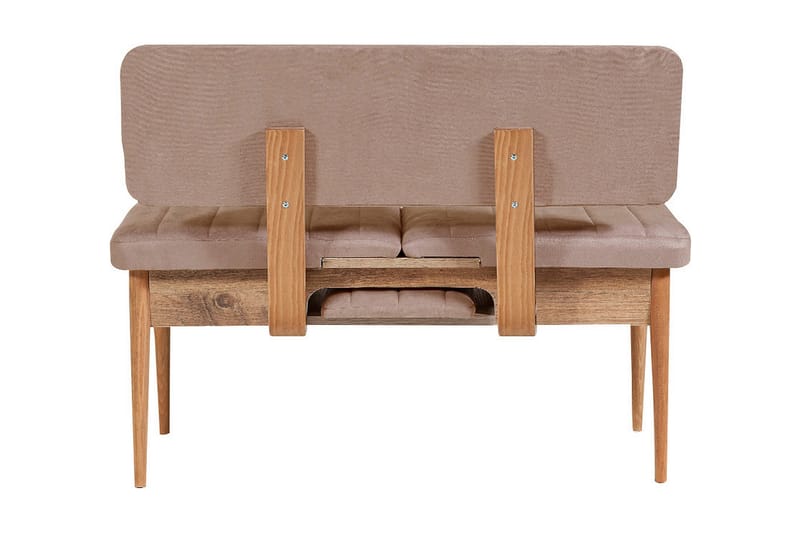 Valsot Sittbänk 110 cm - Trä/natur/Grå - Möbler - Vardagsrum - Stolar & sittmöbler - Sittbänk - Bänk med ryggstöd