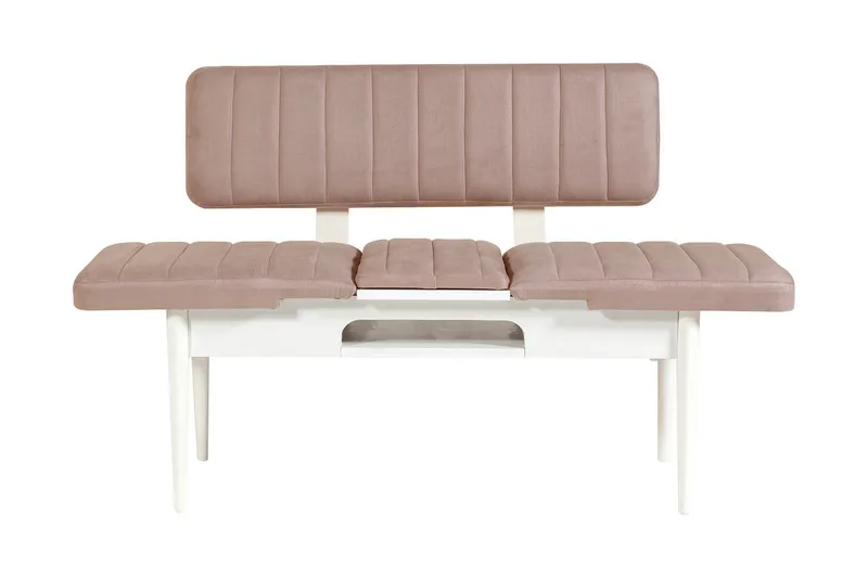 Valsot Sittbänk 110 cm, Vit/Grå