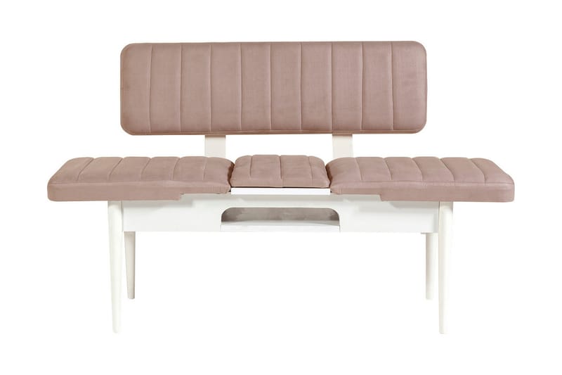 Valsot Sittbänk 110 cm, Vit/Grå