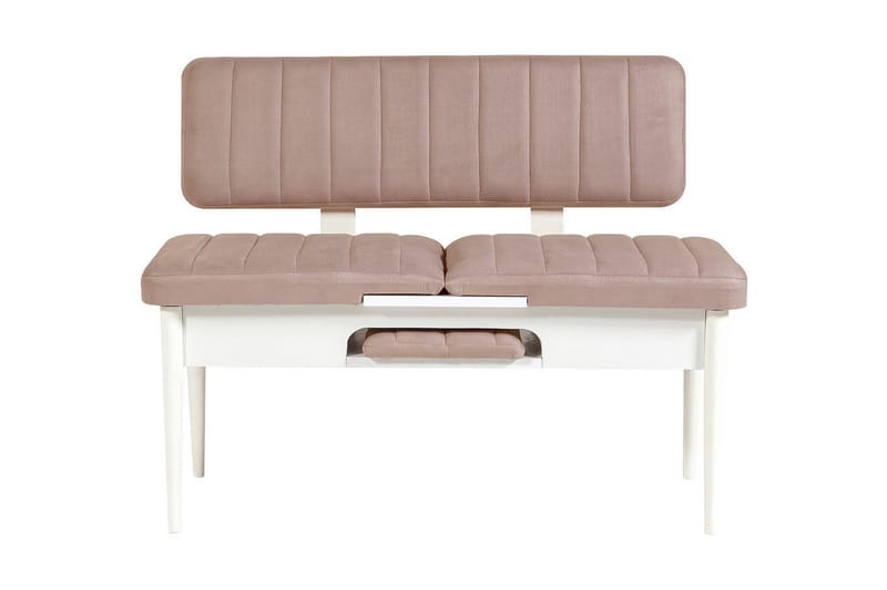 Valsot Sittbänk 110 cm - Vit/Grå - Möbler - Vardagsrum - Stolar & sittmöbler - Sittbänk - Bänk med ryggstöd