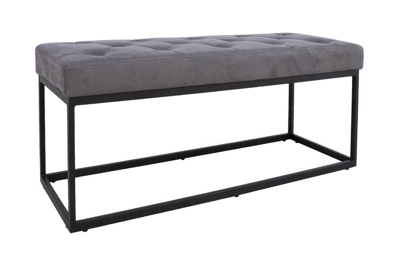 BRIGITE Bänk 100x35x47 cm Grå - Möbler - Vardagsrum - Stolar & sittmöbler - Sittbänk
