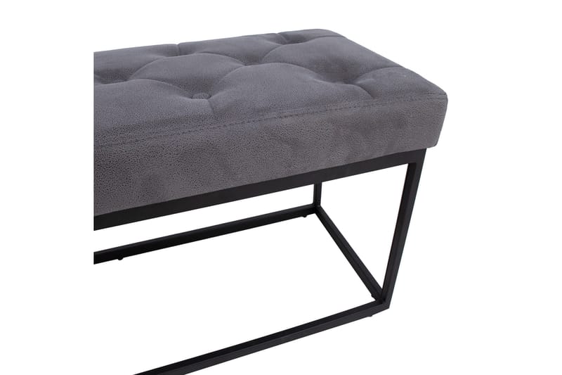BRIGITE Bänk 100x35x47 cm Grå - Möbler - Vardagsrum - Stolar & sittmöbler - Sittbänk