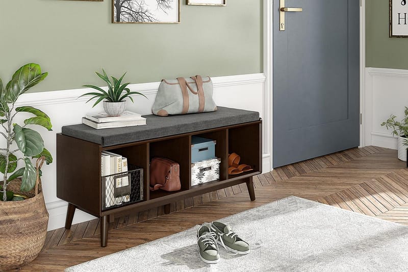 Brittany Sittbänk 118 cm Brun - Novogratz - Möbler - Vardagsrum - Stolar & sittmöbler - Sittbänk