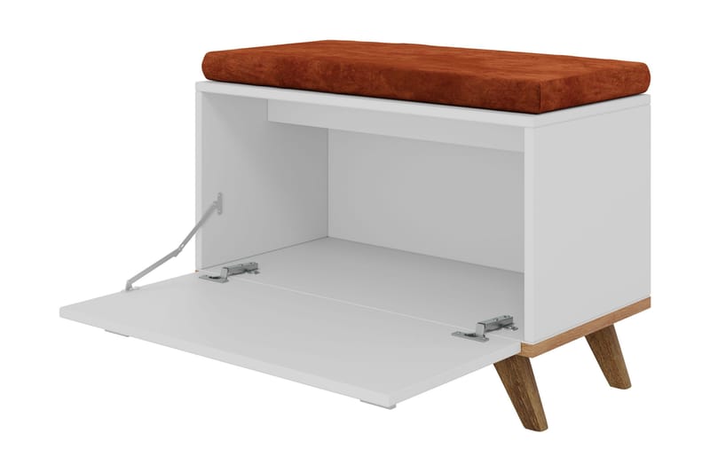 Cheshunt Sittbänk med förvaring - Vit/Ek - Möbler - Vardagsrum - Stolar & sittmöbler - Sittbänk