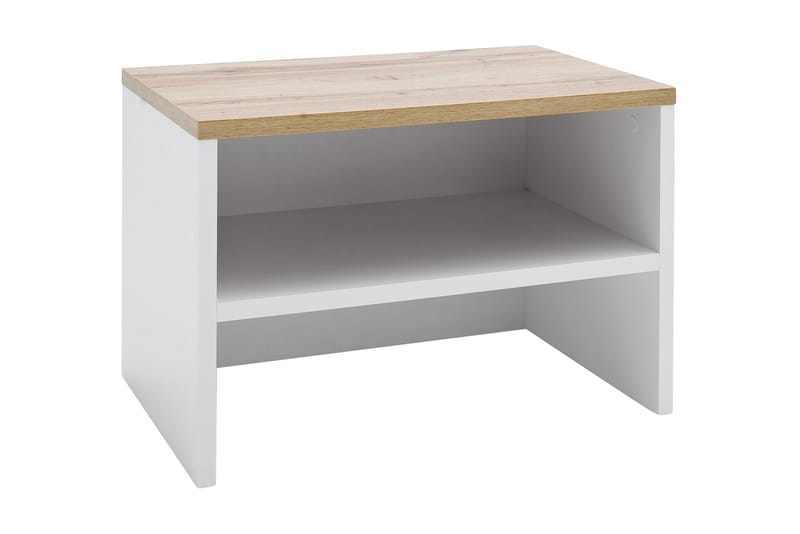 COLLICUR Bänk Vit/Trä/Natur - Möbler - Vardagsrum - Stolar & sittmöbler - Sittbänk