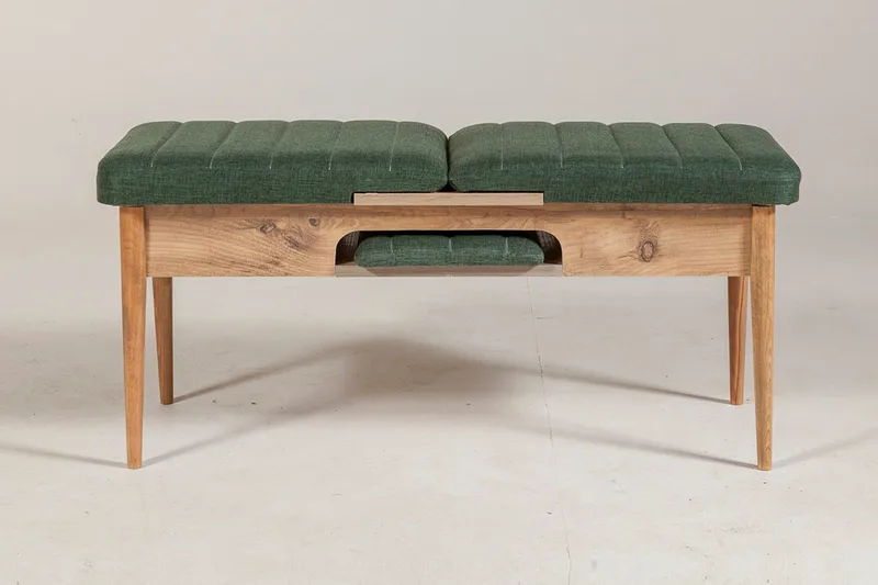 Corralez Bänk 51 cm - Trä/natur/Grön - Möbler - Vardagsrum - Stolar & sittmöbler - Sittbänk