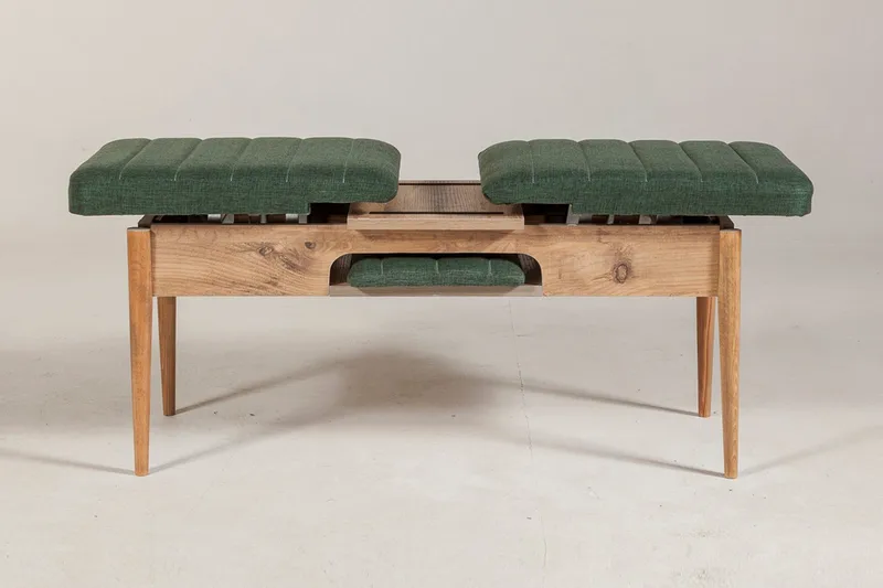 Corralez Bänk 51 cm - Trä/natur/Grön - Möbler - Vardagsrum - Stolar & sittmöbler - Sittbänk