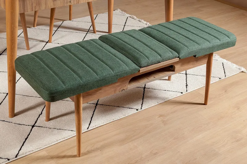 Corralez Bänk 51 cm - Trä/natur/Grön - Möbler - Vardagsrum - Stolar & sittmöbler - Sittbänk