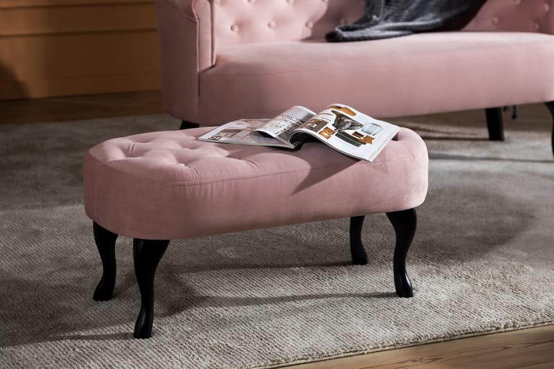 DANA Bänk Sammet Ljusrosa - Möbler - Vardagsrum - Stolar & sittmöbler - Sittbänk