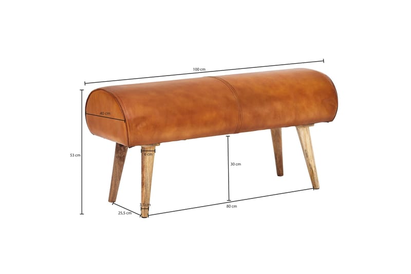 Ednesha Sittbänk - Brun - Möbler - Vardagsrum - Stolar & sittmöbler - Sittbänk