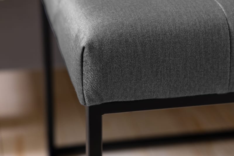 Ella Sittbänk 120 cm Rutig - Mörkgrå - Möbler - Vardagsrum - Stolar & sittmöbler - Sittbänk