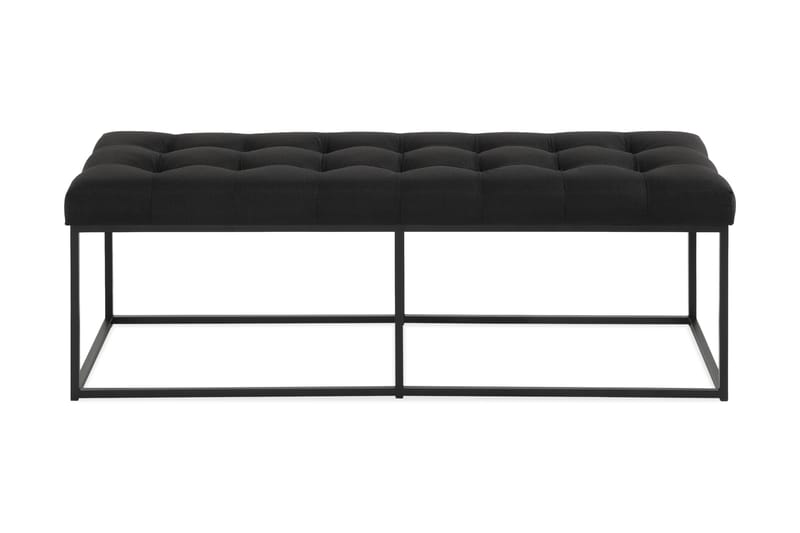Ella Sittbänk 120 cm Rutig - Svart - Möbler - Vardagsrum - Stolar & sittmöbler - Sittbänk