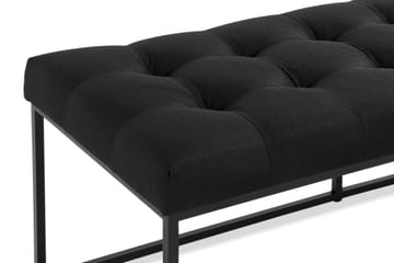 Ella Sittbänk 120 cm Rutig - Svart - Möbler - Vardagsrum - Stolar & sittmöbler - Sittbänk