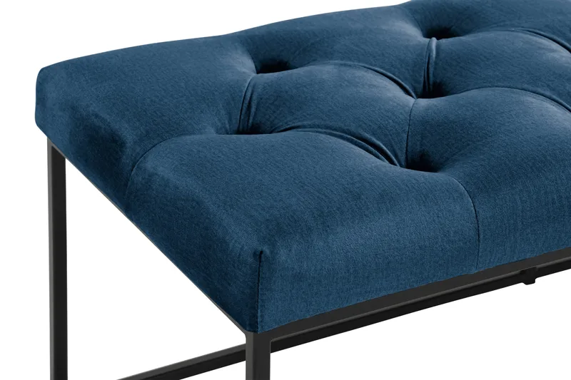 Ella Sittbänk 120cm Djuphäftad - Blå/Sammet - Möbler - Vardagsrum - Stolar & sittmöbler - Sittbänk