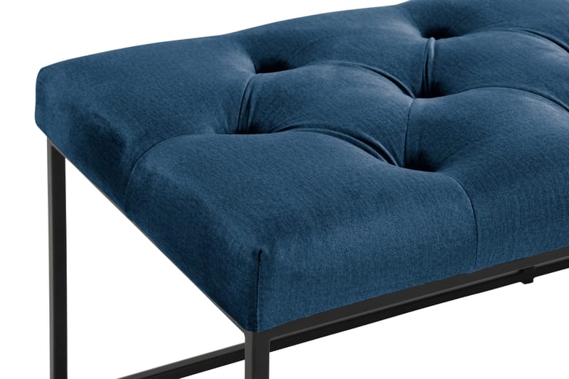 Ella Sittbänk 120cm Djuphäftad - Blå/Sammet - Möbler - Vardagsrum - Stolar & sittmöbler - Sittbänk