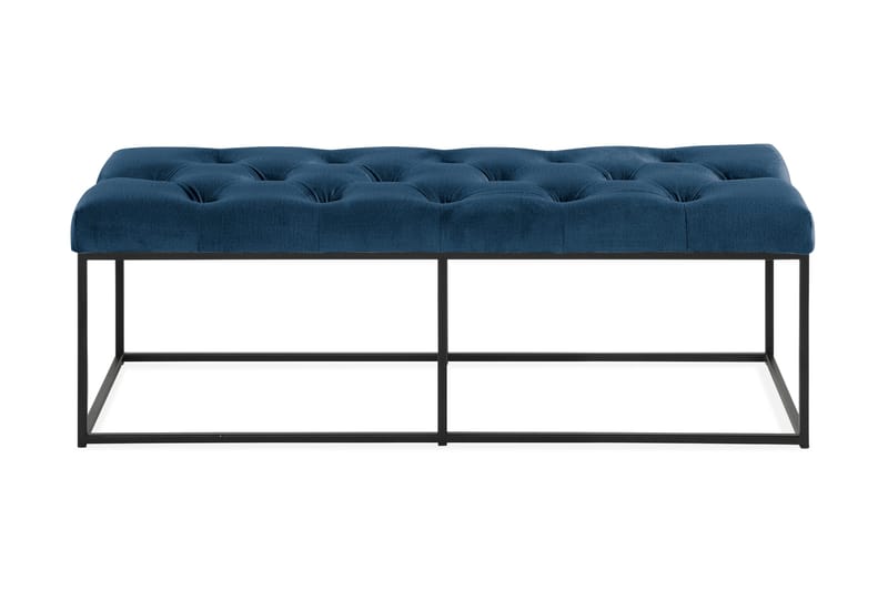 Ella Sittbänk 120cm Djuphäftad - Blå/Sammet - Möbler - Vardagsrum - Stolar & sittmöbler - Sittbänk