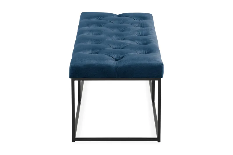 Ella Sittbänk 120cm Djuphäftad - Blå/Sammet - Möbler - Vardagsrum - Stolar & sittmöbler - Sittbänk