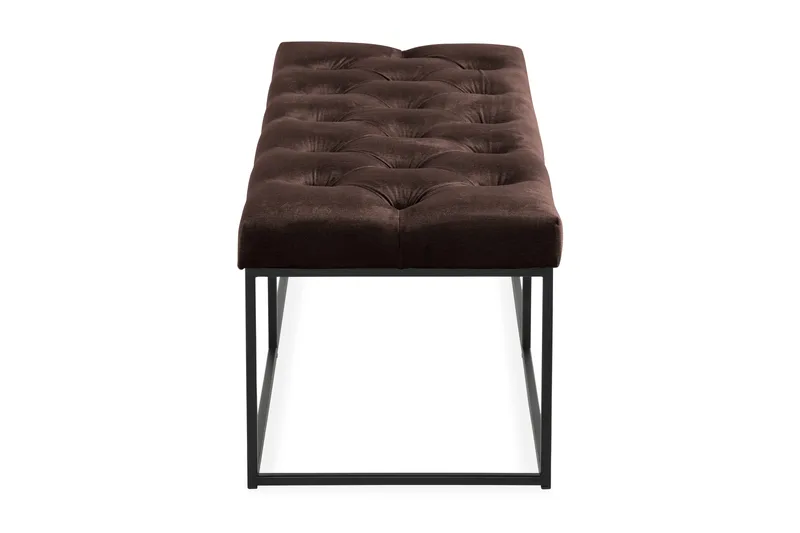 Ella Sittbänk 120cm Djuphäftad - Brun/Sammet - Möbler - Vardagsrum - Stolar & sittmöbler - Sittbänk