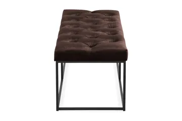 Ella Sittbänk 120cm Djuphäftad - Brun/Sammet - Möbler - Vardagsrum - Stolar & sittmöbler - Sittbänk