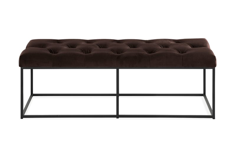Ella Sittbänk 120cm Djuphäftad - Brun/Sammet - Möbler - Vardagsrum - Stolar & sittmöbler - Sittbänk