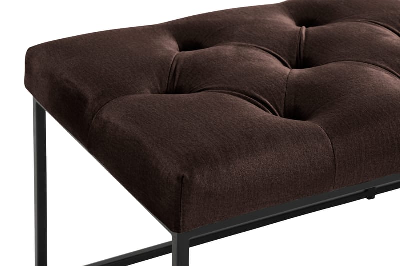 Ella Sittbänk 120cm Djuphäftad - Brun/Sammet - Möbler - Vardagsrum - Stolar & sittmöbler - Sittbänk