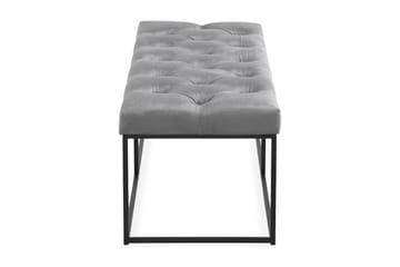 Ella Sittbänk 120cm Djuphäftad - Grå/Sammet - Möbler - Vardagsrum - Stolar & sittmöbler - Sittbänk