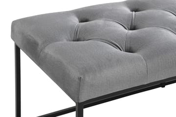 Ella Sittbänk 120cm Djuphäftad - Grå/Sammet - Möbler - Vardagsrum - Stolar & sittmöbler - Sittbänk