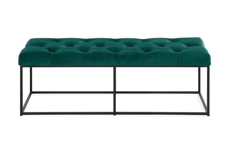 Ella Sittbänk 120cm Djuphäftad - Grön/Sammet - Möbler - Vardagsrum - Stolar & sittmöbler - Sittbänk